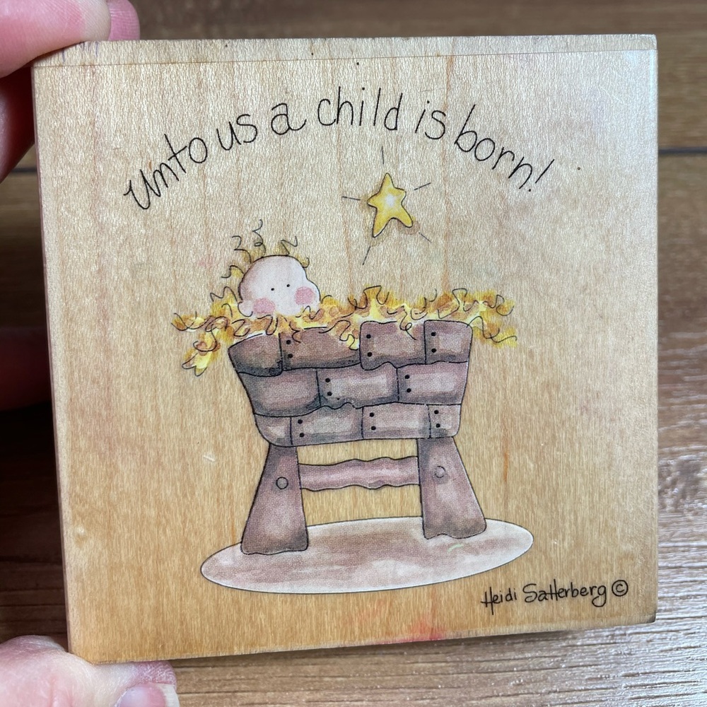 Large wooden stamp